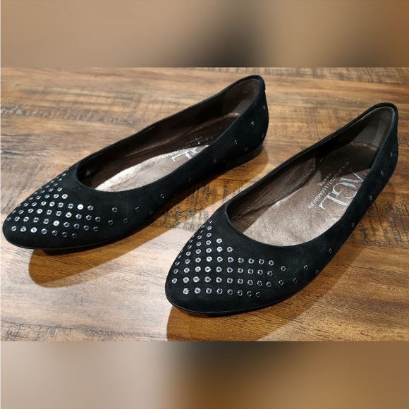 EUC AGL Studded Suede Flats - Picture 3 of 8